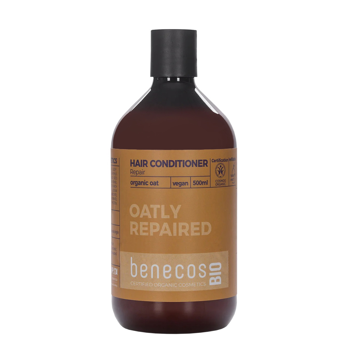 Уцінка! Відновлювальний кондиціонер для волосся Benecos Bio Oatly Repaired Hair Conditioner з органічним вівсом, 500 мл